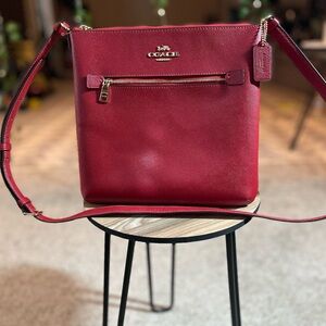 Red Coach Mini Rowan File Bag